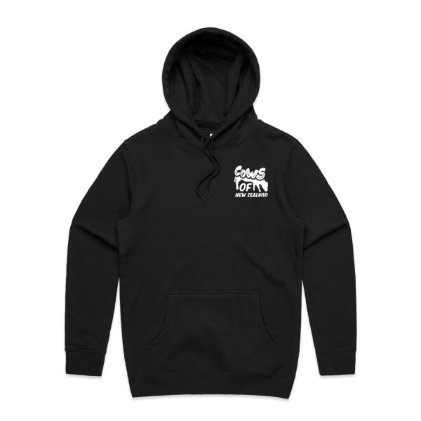 Heavy weight hoodie with OG logo in white Thumbnail