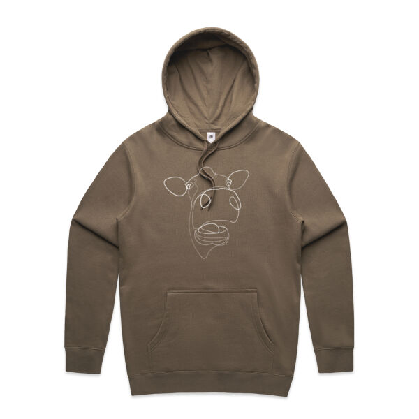 Heavy weight Brown Sugar line art hoodie Thumbnail
